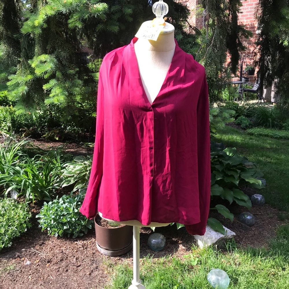 Magenta blouse